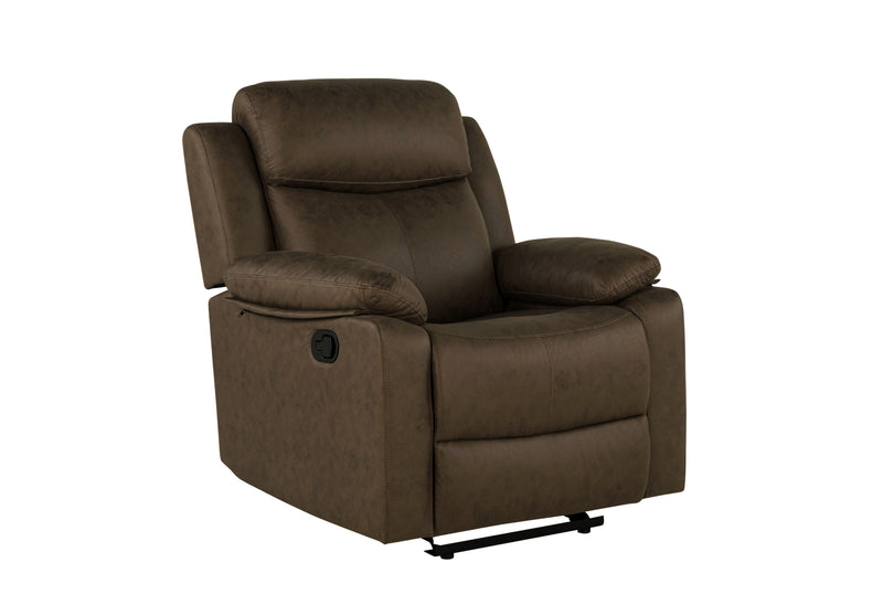 Global Furniture U6026 Dark Brown Glider Recliner