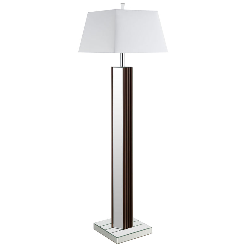 Coaster Furniture Elena Brown White Floor Lamp