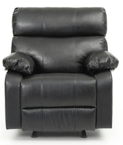 Glory Furniture Manny Gray Faux Leather Rocker Recliner
