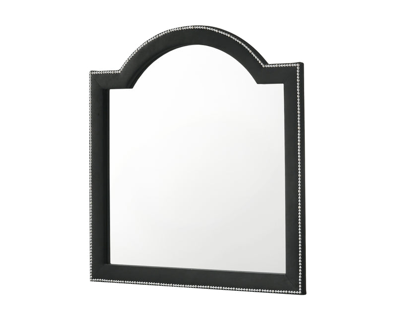 Crown Mark Cameo Black Dresser and Mirror