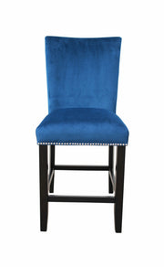 Steve Silver Camila White Blue 9pc Counter Height Set