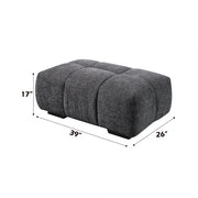 Acme Furniture Chosen Gray Ottoman