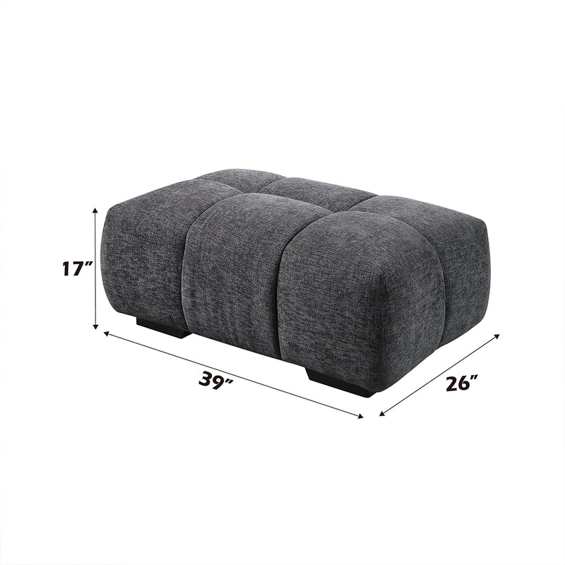 Acme Furniture Chosen Gray Ottoman