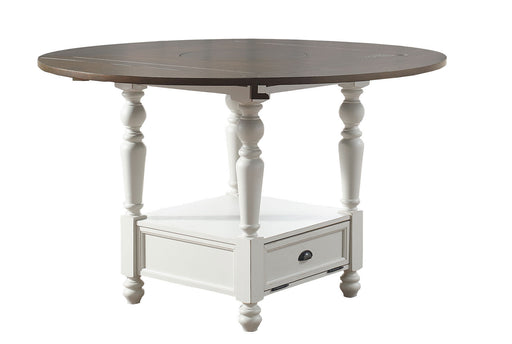 Steve Silver Joanna Ivory Mocha Round Counter Height Table