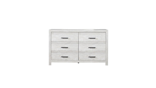 Galaxy Home Denver White 6 Drawer Dresser
