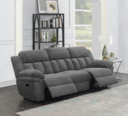 Coaster Furniture Bahrain Charcoal Motion 3pc Living Room Set