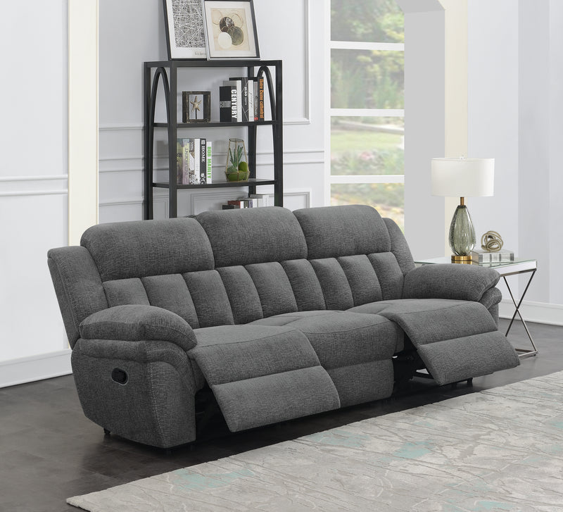 Coaster Furniture Bahrain Charcoal Motion 3pc Living Room Set