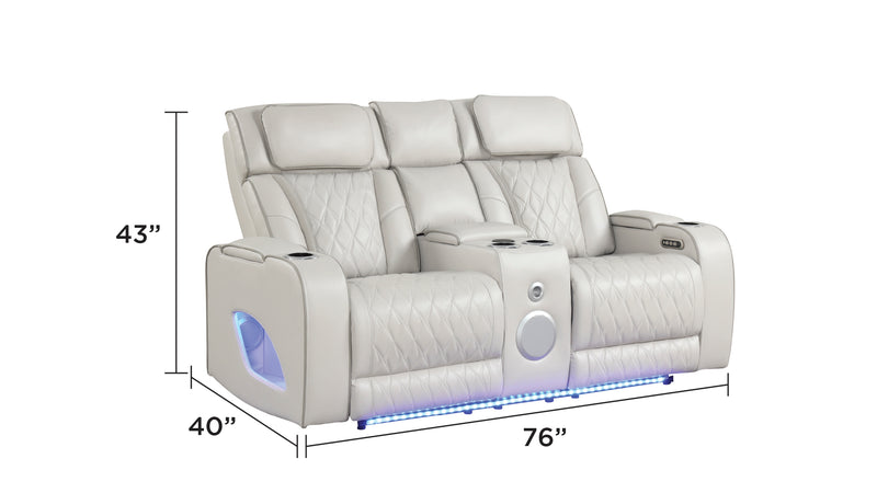 Galaxy Home Fortuner Ice Loveseat
