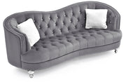 Glory Furniture Jewel Gray Velvet Sofa
