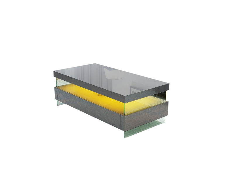 Galaxy Home Ria Gray LED Coffee Table