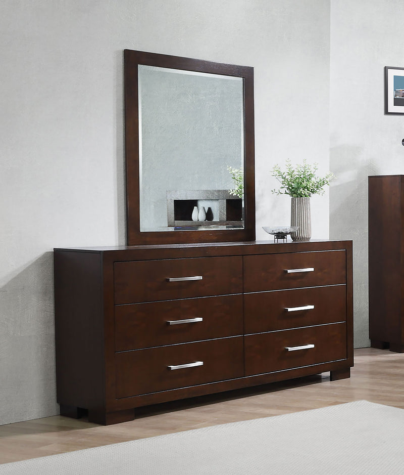 Coaster Furniture Jessica Cappuccino Dresser and Mirror