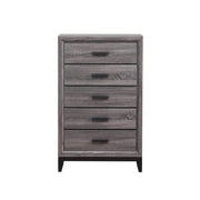 Global Furniture Kate Foil Grey Drawer Chest
