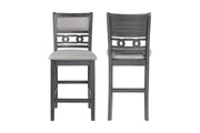 2 New Classic Furniture Gia Gray Counter Height Chairs