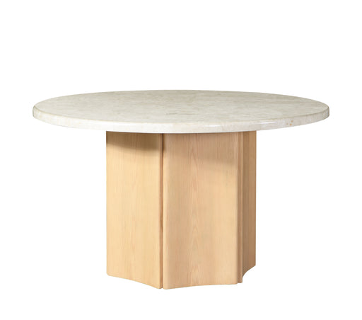 Acme Furniture Qwin Natrual Oak Round Dining Table