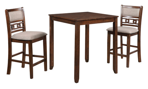 New Classic Furniture Gia Gray 30 Inch 3pc Counter Height Set