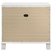 Coaster Furniture Marmore White Nightstand