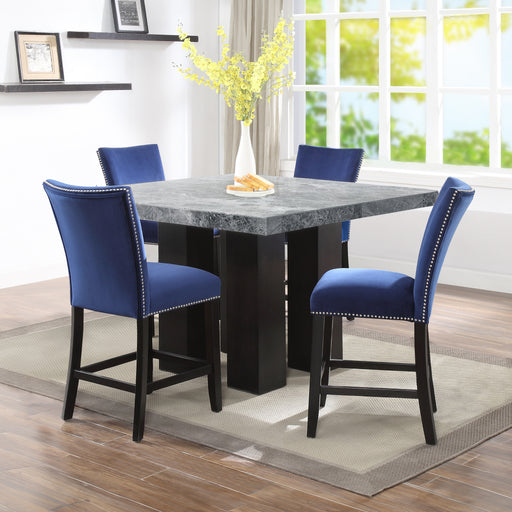 Steve Silver Camila Gray Blue 5pc Counter Height Set