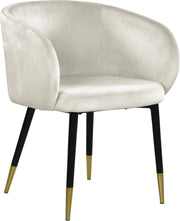 Meridian Furniture Louise Black Velvet Dining Chair