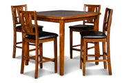 New Classic Furniture Dixon Dark Espresso 5pc Counter Height Set