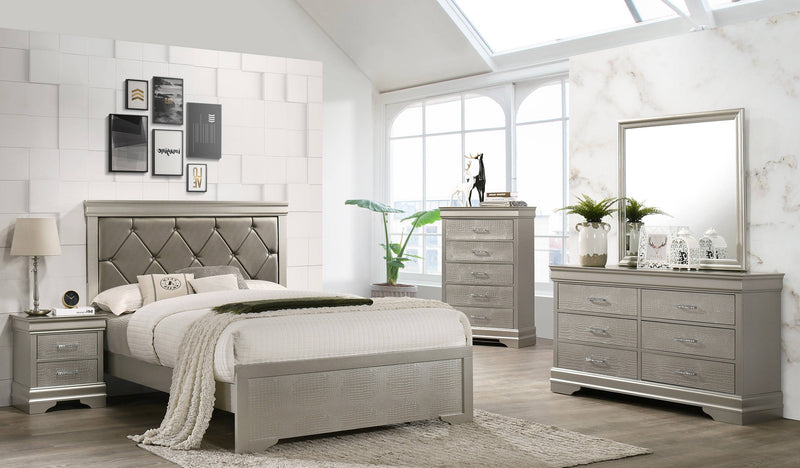 Crown Mark Amalia Champagne Silver Mirror