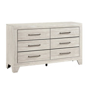Home Elegance Aspen Dusty Gray Oak Dresser And Mirror