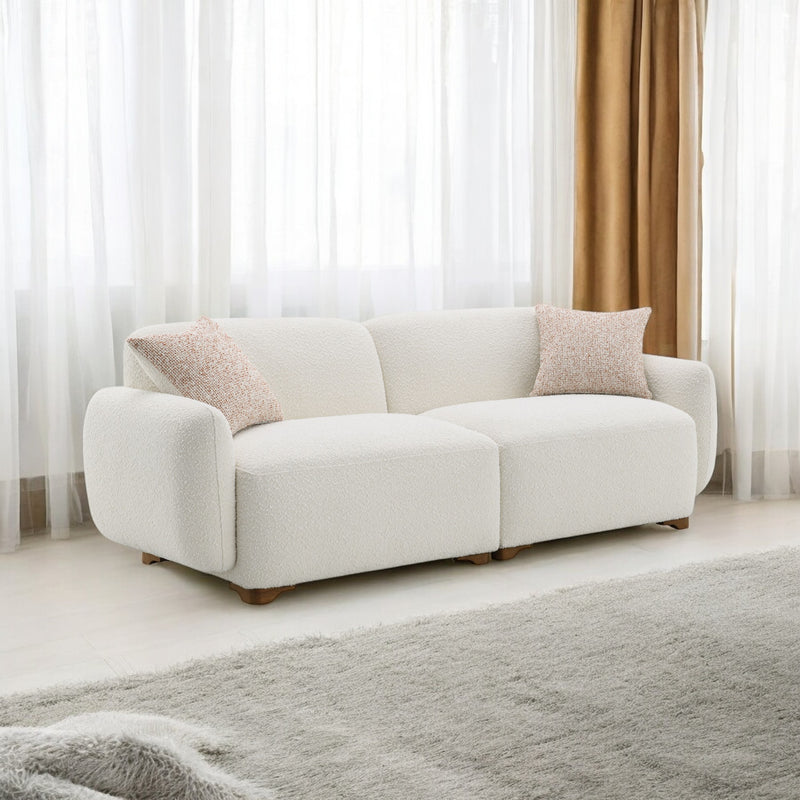 Acme Furniture Darius Beige Sofa with 2 Pillows