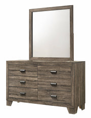 Crown Mark Millie Grey Dresser and Mirror