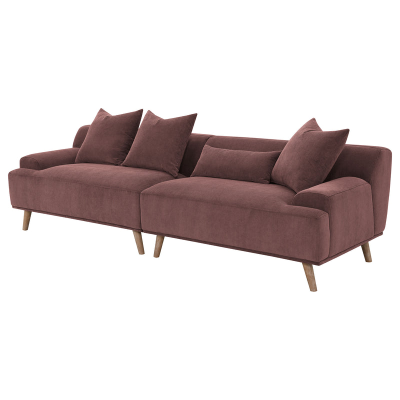 Coaster Furniture Elizabeth Red Extra Long Sofa