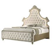 Acme Furniture Lucienne Beige Queen Bed with LED