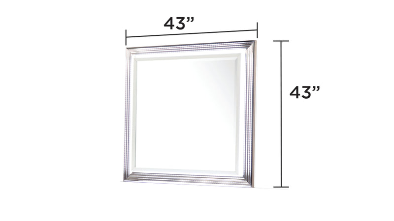 Galaxy Home Desire White Dresser and Mirror