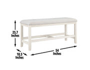 Steve Silver Hyland White Counter Bench