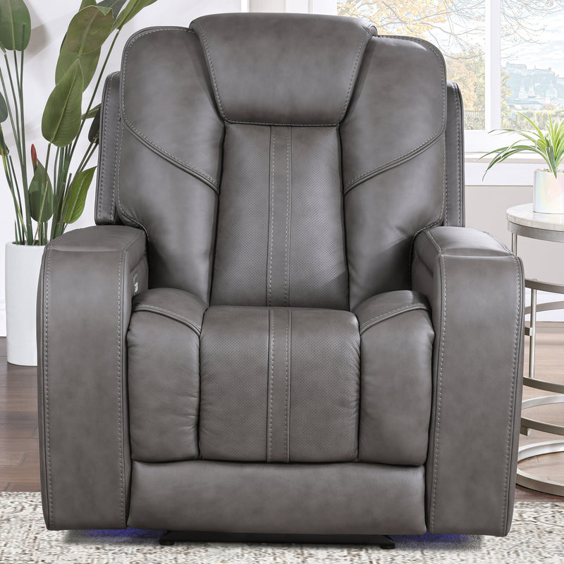 Steve Silver Daniel Leather Triple Power Recliner