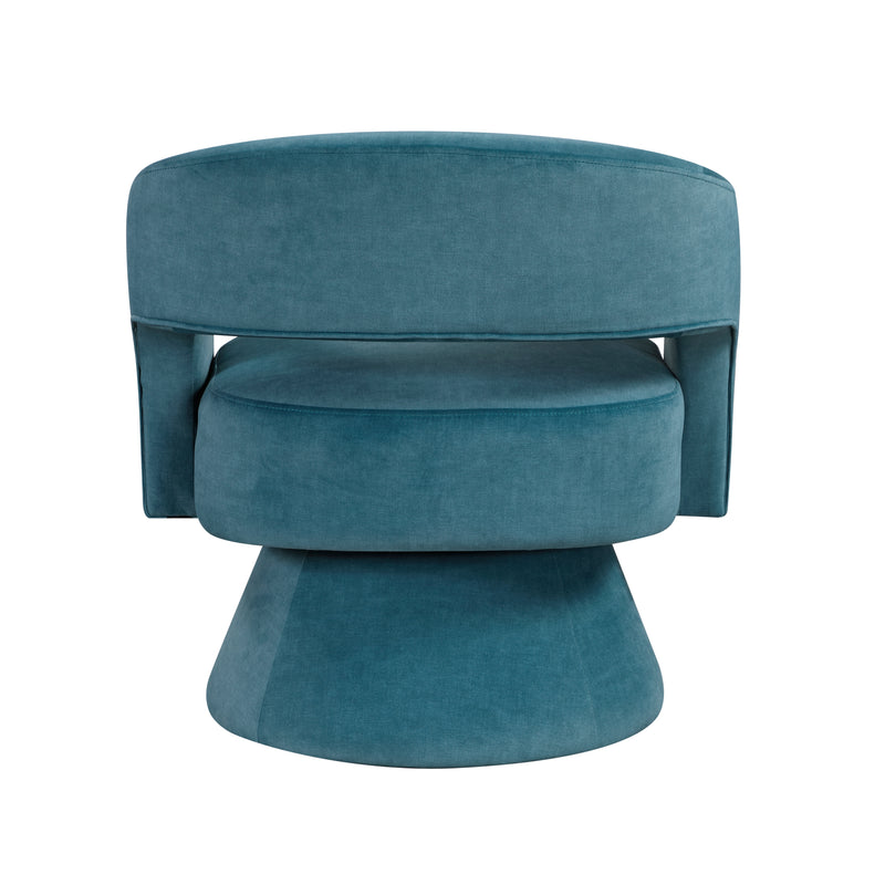 Home Elegance Lavon Dark Gray Swivel Chair