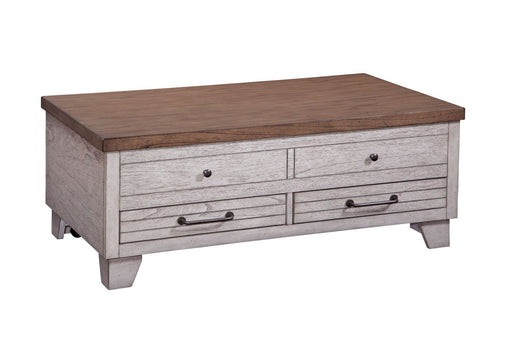 Steve Silver Bear Creek White Honey Smoke Lift Top Cocktail