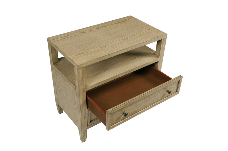 Crown Mark Sienna Antique Brown 2 Drawers Night Stand