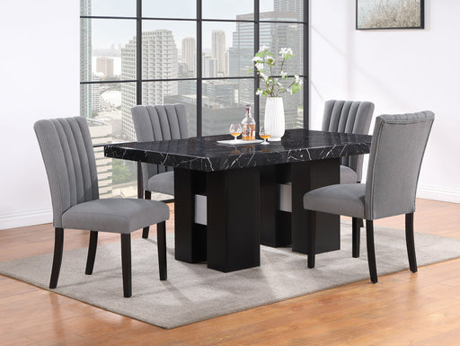 Global Furniture D03 Black Grey 5pc Dining Room Set