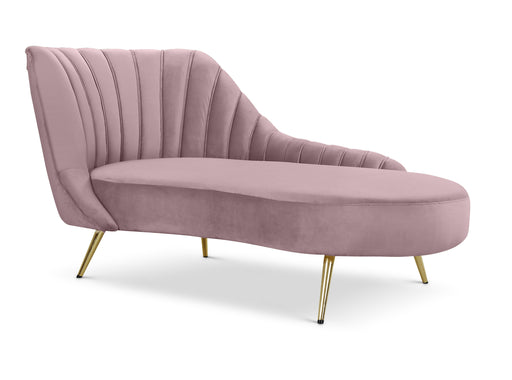 Meridian Furniture Margo Pink Velvet Chaise