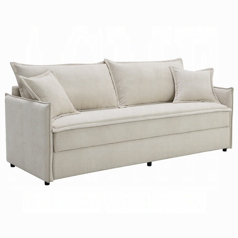 Acme Furniture Elisea Beige Sleeper Sofa