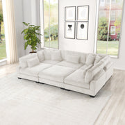 Galaxy Home Bentley Cream Setup 1 Sectional