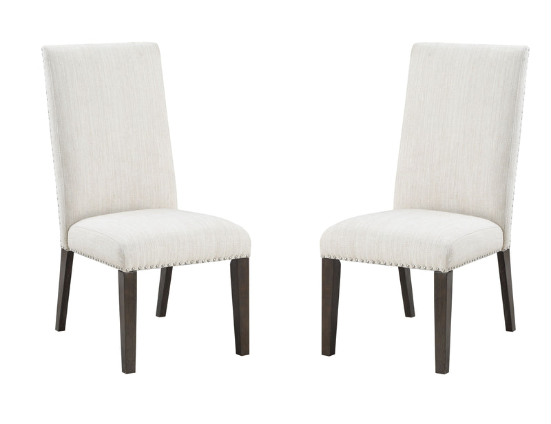 Steve Silver Hutchins Dusty Espresso 7pc Dining Set with Upholstered Chair