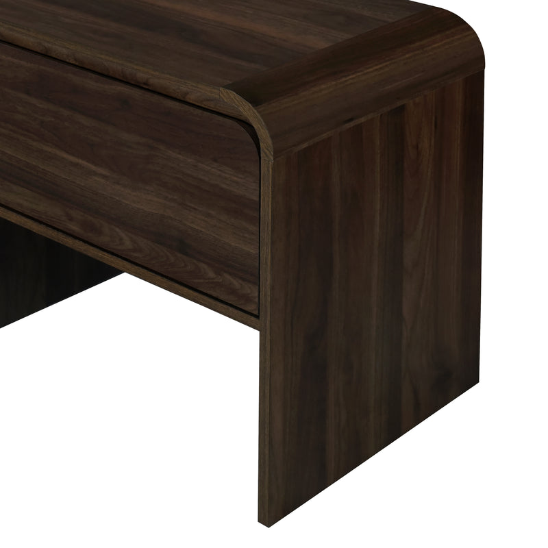 New Classic Furniture Mara Walnut One Drawer End Table