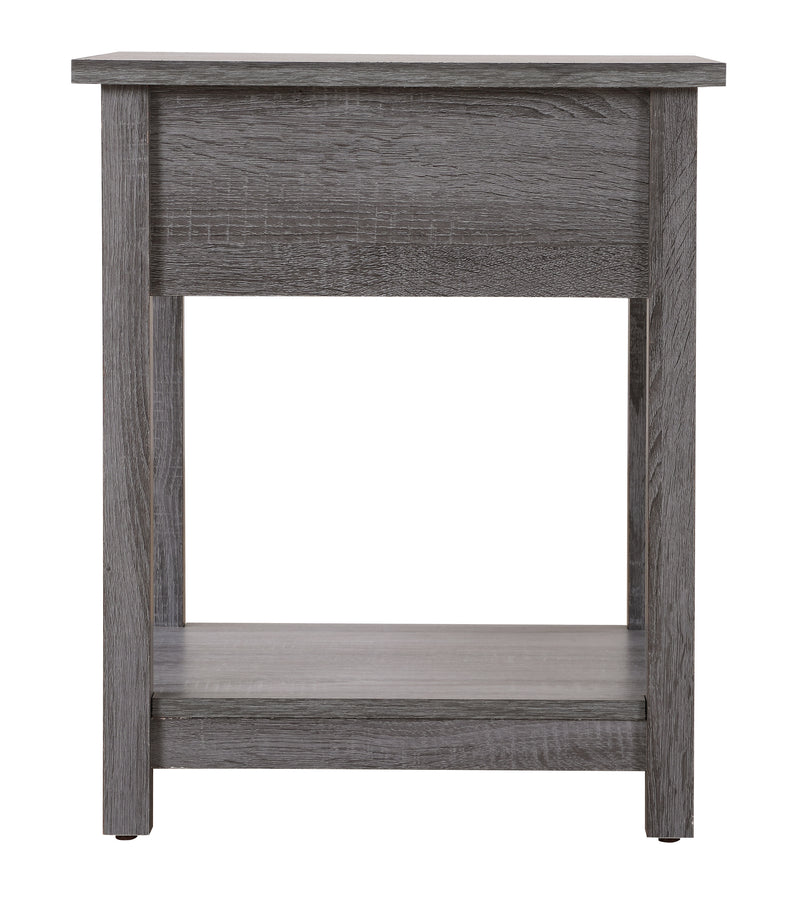 Glory Furniture Salem Gray Nightstand