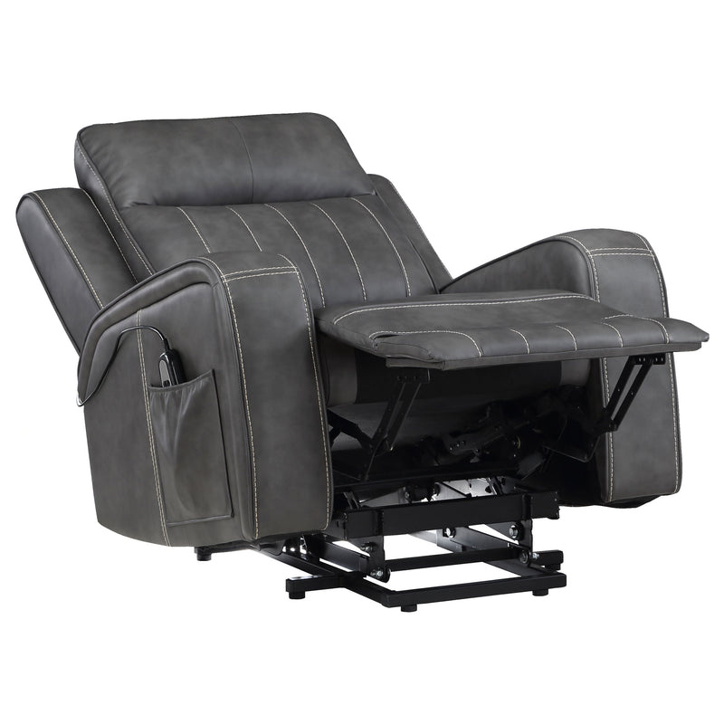 Coaster Furniture Raelynn Grey Power Lift Recliner Chair