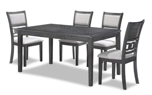 New Classic Furniture Gia Gray 60 Inch 5pc Dining Set