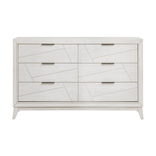 Home Elegance Asteria White Dresser And Mirror