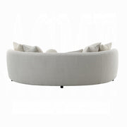 Acme Furniture Iniko Beige Sofa with 6 Pillows