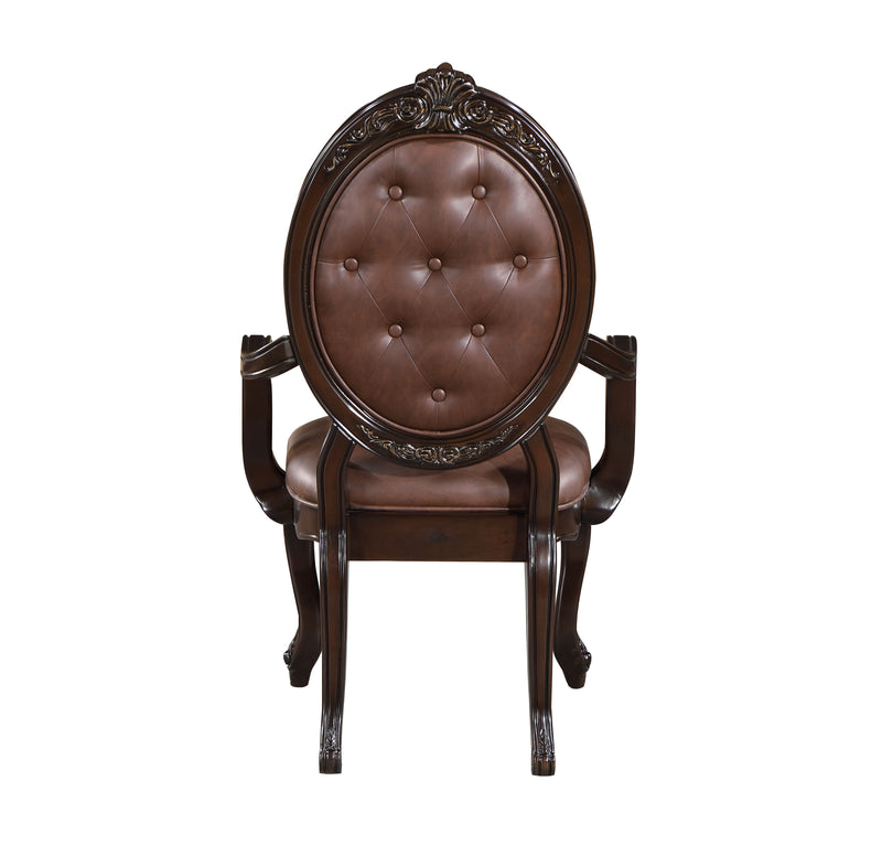 2 New Classic Furniture Palazzo Marina Brown Arm Chairs