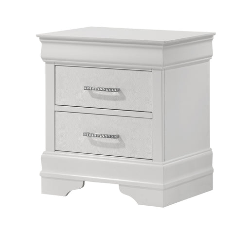 Crown Mark Amalia White Night Stand