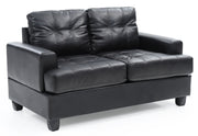 Glory Furniture Sandridge Black PU Loveseat