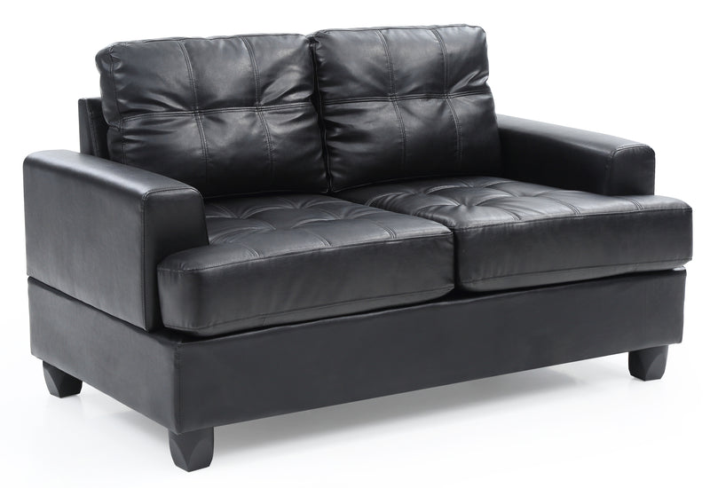 Glory Furniture Sandridge Black PU Loveseat